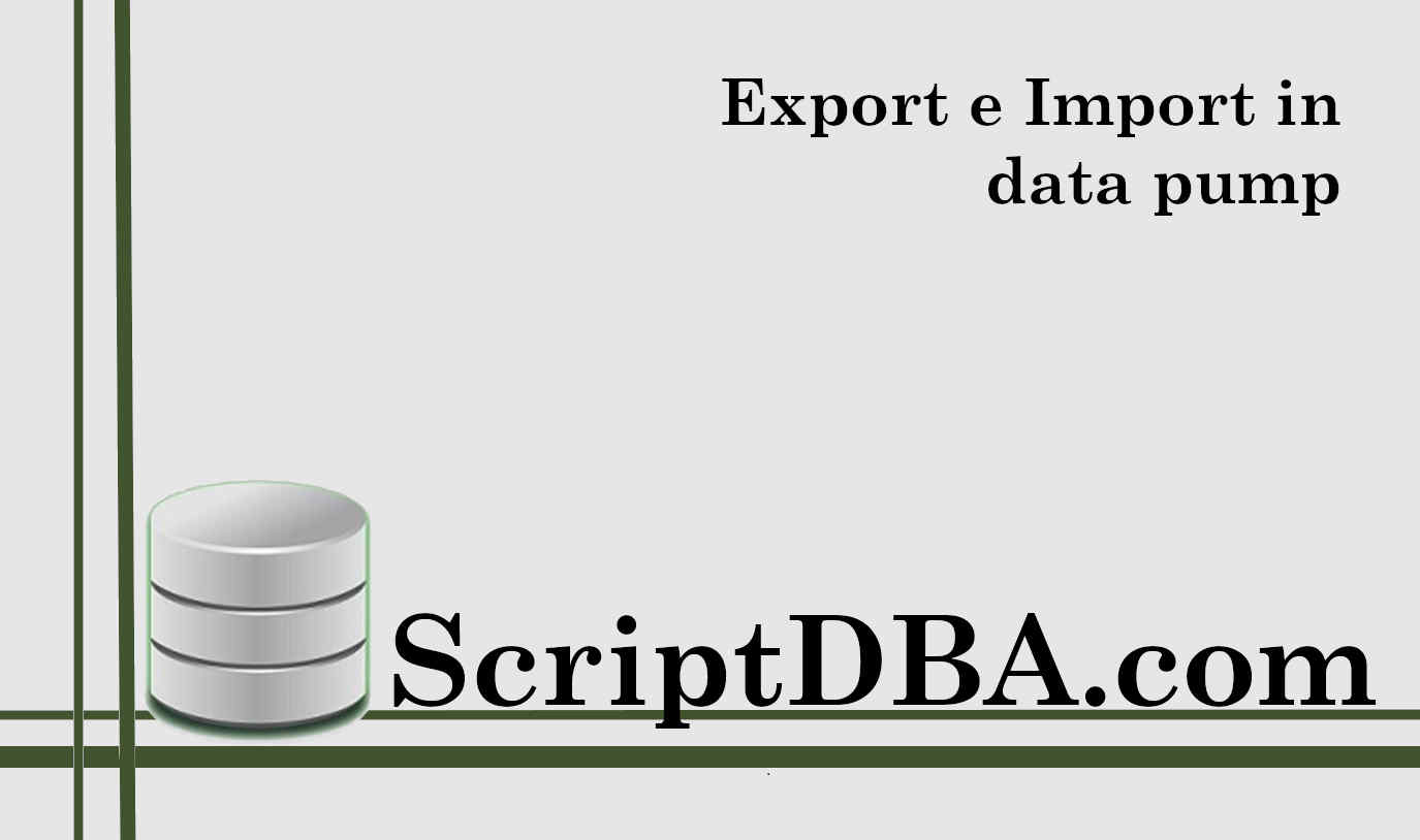 Export e import in data pump